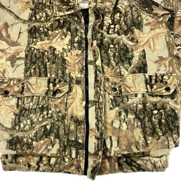 Northwest Territory Parka Jacket Mens Sz L Brown Camo Vintage Hunting Insulated - Picture 5 of 16